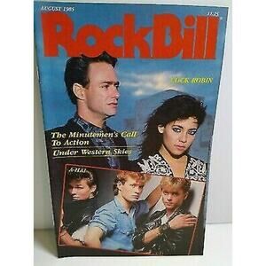 RockBill Magazine A-Ha CockRobin Sting Minutemen Live Aid MTV Aug 1985 New Wave